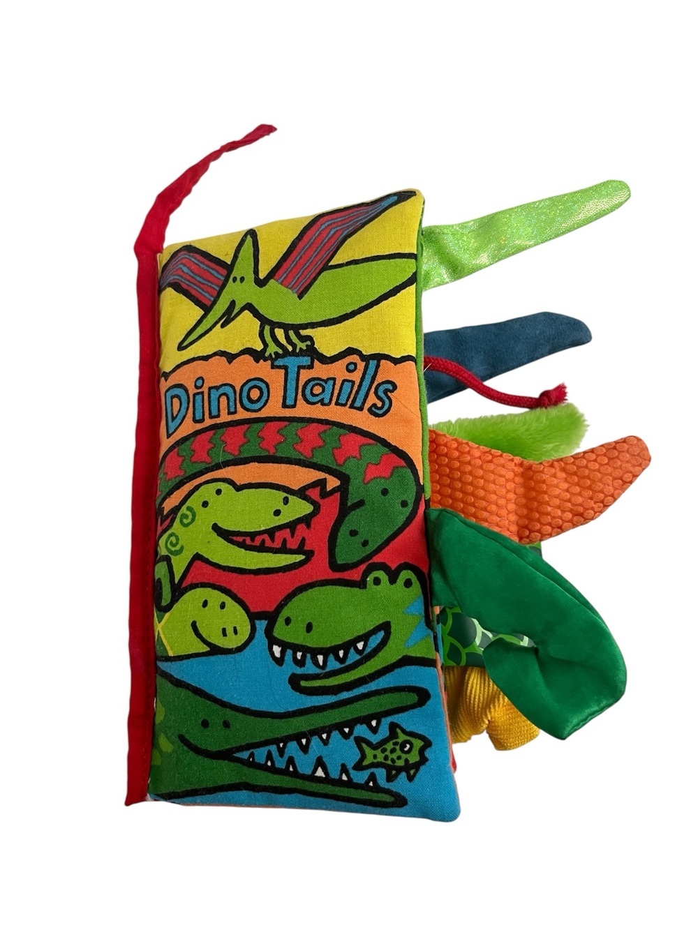 Vintage Jellycat Dino Tails Plush Reptile Play Toy book